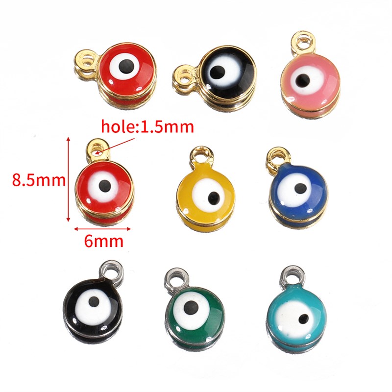 推荐20pcs Stainless Steel Gold Color Star Eyes Beads Charm P