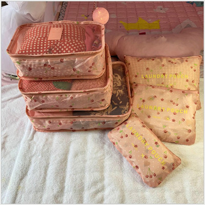 Travel Packing Cubes 6pcs/set Fashion Waterproof Large Capac