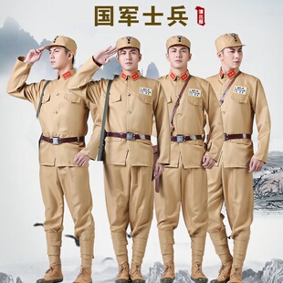 极速民国军官士兵沙家浜男女特务美式 表演出 摄影小品年会喜剧军装