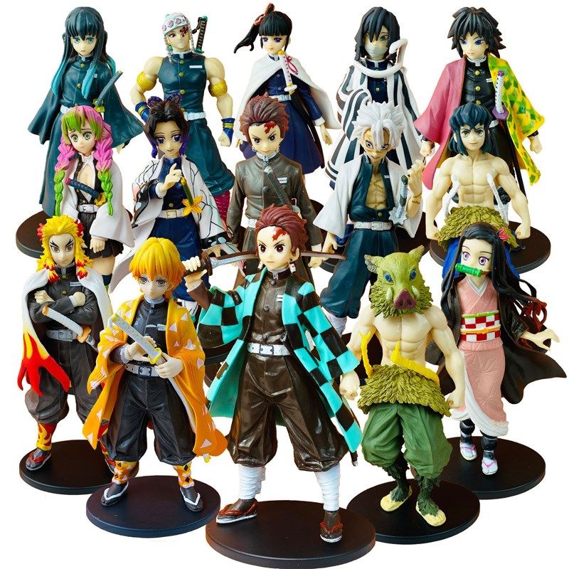 Anime Demon Slayer Action Figures Kimetsu No Yaiba Shinobu N