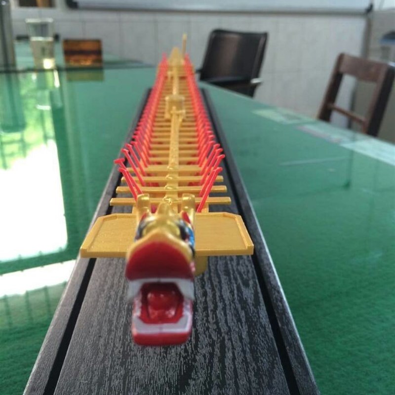 广东传统龙舟模型龙船模型家居饰品工艺船摆件船身可印字节日礼品