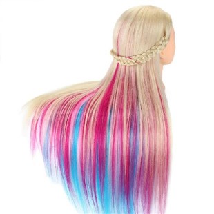 Synthetic Colorful Hair Mannequin For Neverland Head 29Inch