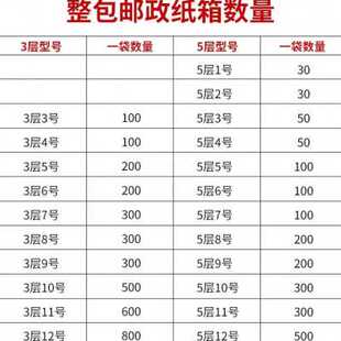 整袋快递盒打包纸箱子半高盒子纸壳箱长方形纸箱小纸盒搬家包装盒