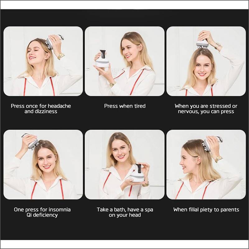 Electric Scalp Head Massage Healthcare Relax Deep Tissue