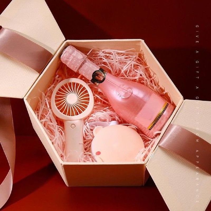 1pc Bowknot Hexagonal Gift Box Festive SuppliesHolder