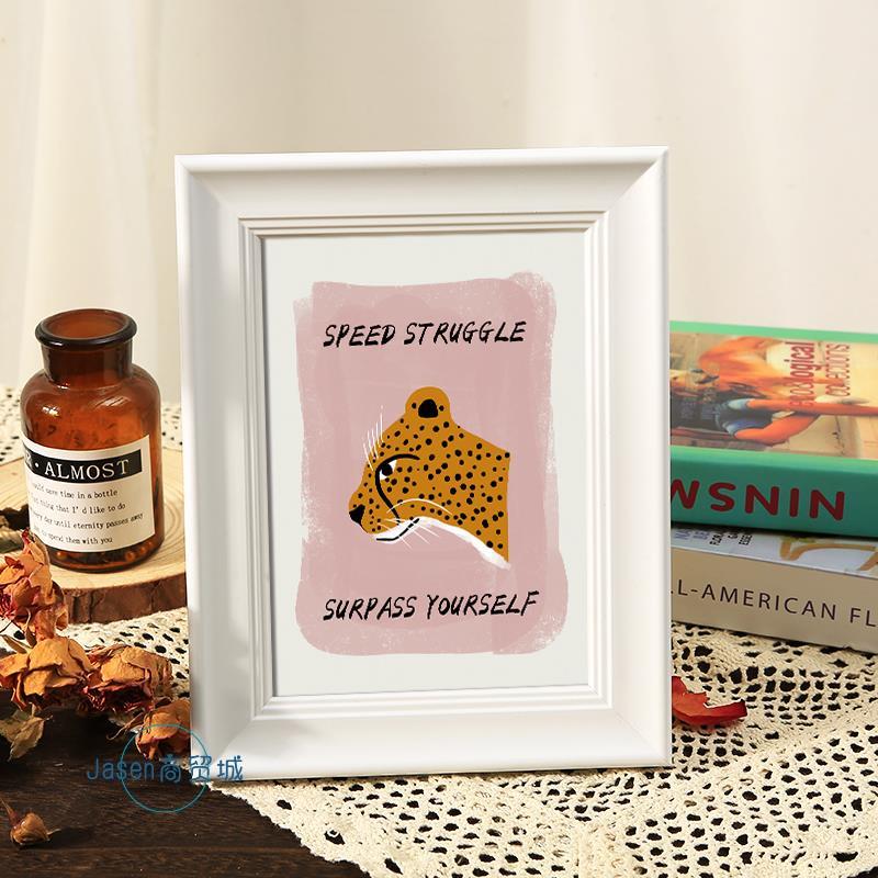 (首单直降)美式相框摆台复古画框挂墙A3A4纸海报框架装裱4K开8k