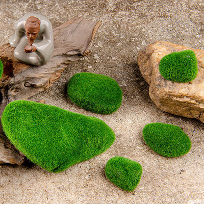 假苔藓青苔石头苔藓微景观道具盆景造景装饰摆饰假山造景用品鱼缸