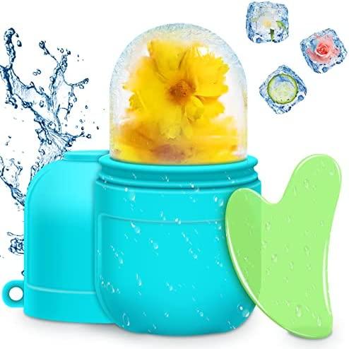 AURUZA Ice Face Roller and Gua Sha Set  Ice Roller for Face