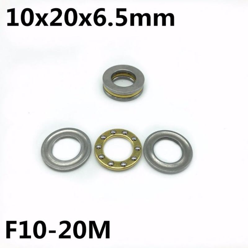 10Pcs F10-20M 10x20x6.5 mm Axial Ball Thrust Bearing plane t