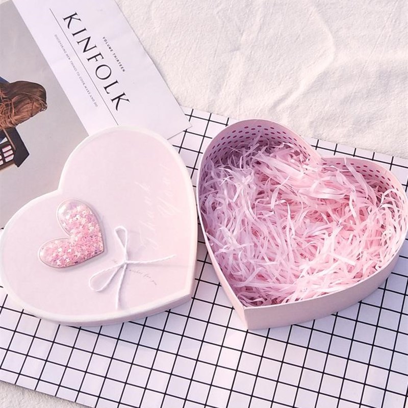 爱心礼物盒心形大号包装盒空盒送男友生日耶诞节小礼品盒精美小号