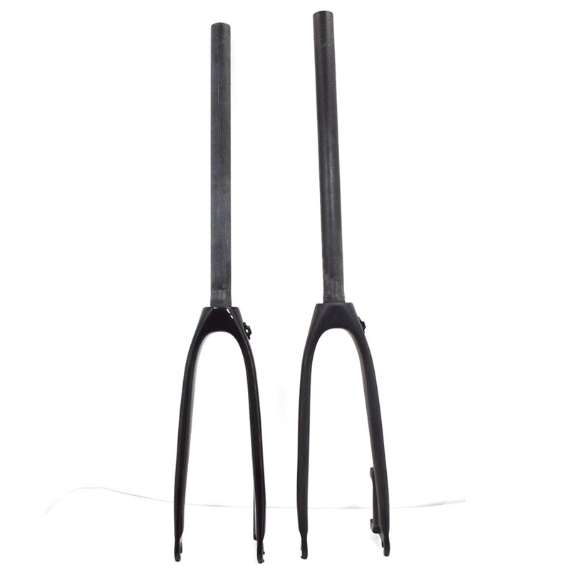 新款451全碳纤维自行车20寸前叉碟煞款小轮折叠车碳叉超轻28.60mm