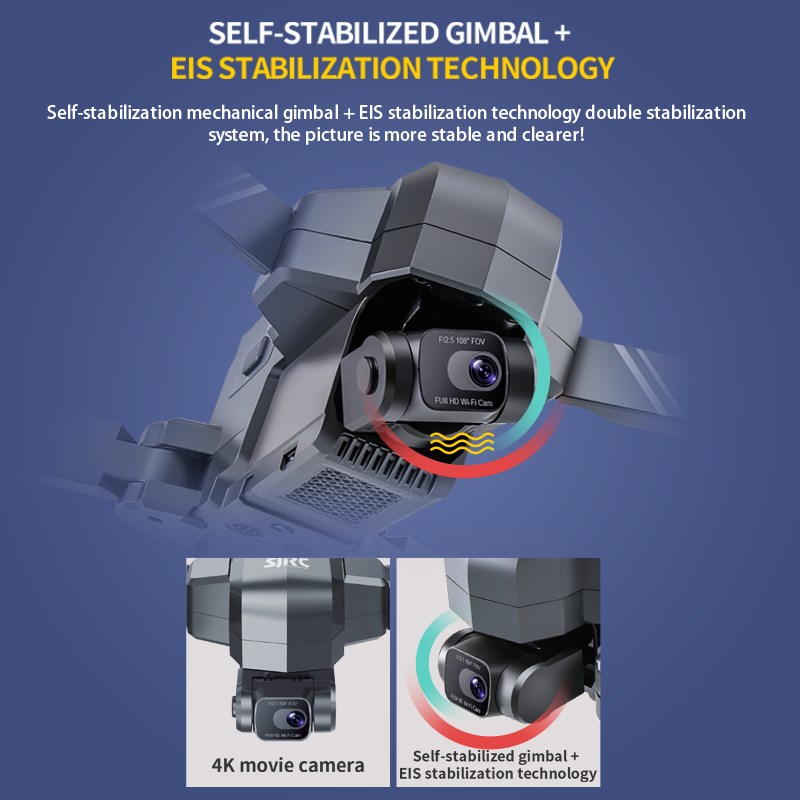 SJRC F11 4K Pro 2 Axis Gimbal EIS Real 4K Professional Came