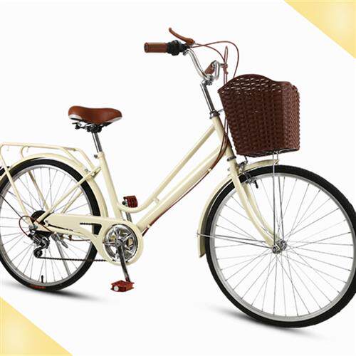 24寸成人变速复古淑女男女式校园学生单车田园通勤轻便公主自行车