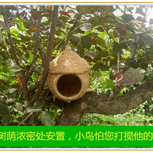 虎皮 牡丹鹦鹉鸟窝七彩文鸟珍珠鸟十姐妹鸟窝 繁殖鸟巢 户外鸟窝