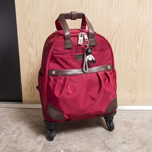 旅游出差万向轮行李包牛津布行李箱可拉可提可背拉杆包双肩旅行包