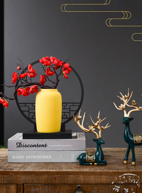 创意新中式摆件家居装饰品中国风禅意客厅玄关电视柜轻奢高档摆设