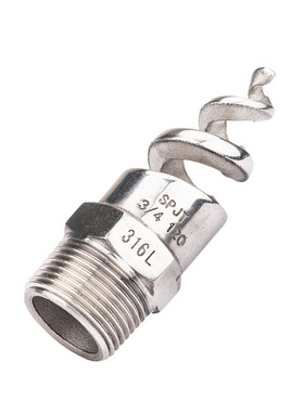 螺旋喷嘴 304 316 2205不锈钢原色 SPJT喷头 冷却塔喷淋雾化喷头