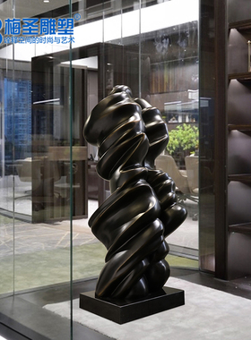 创意雕塑酒店大堂大厅落地玄关别墅门庭商业过道工艺品大型摆件