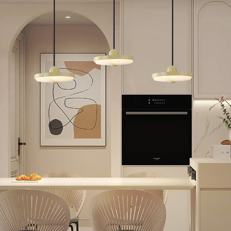 全光谱护眼三头餐厅吊灯现代简约北欧一字长条吧台餐桌灯中山灯具