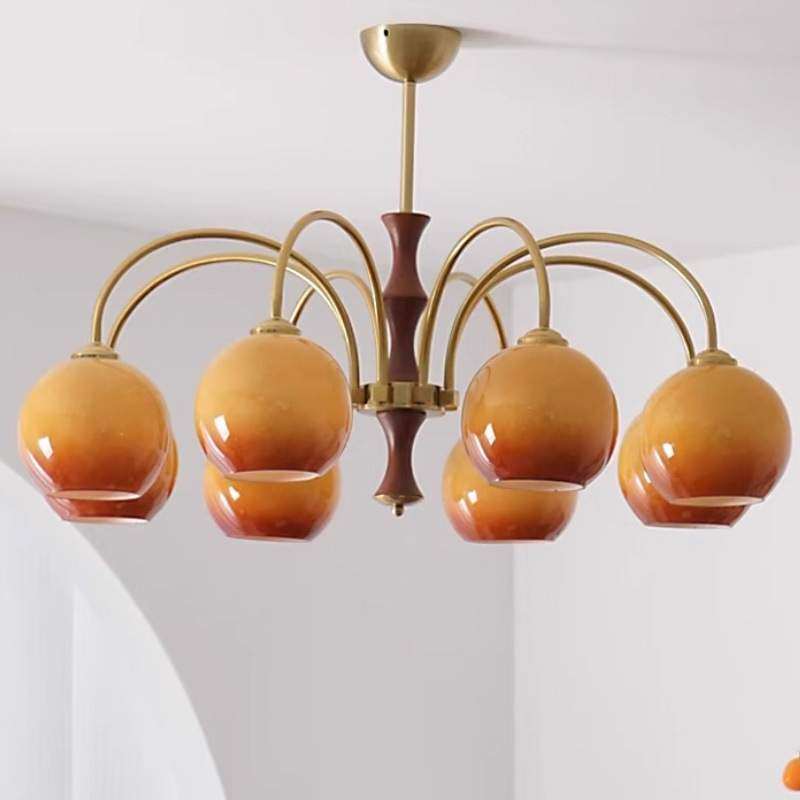 中古客厅吊灯美式复古餐厅卧室包豪斯日式诧寂风柿子玻璃大厅主灯,畜牧/养殖物资,畜牧/养殖器械,淘宝优惠券,粉丝福利购,淘宝优惠卷
