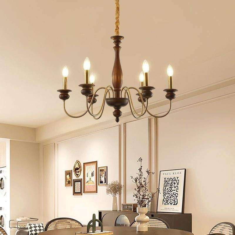 美式复古卧室灯具大厅主灯法式洋房别墅客厅复式楼灯实木蜡烛吊灯,畜牧/养殖物资,畜牧/养殖器械,淘宝优惠券,粉丝福利购,淘宝优惠卷