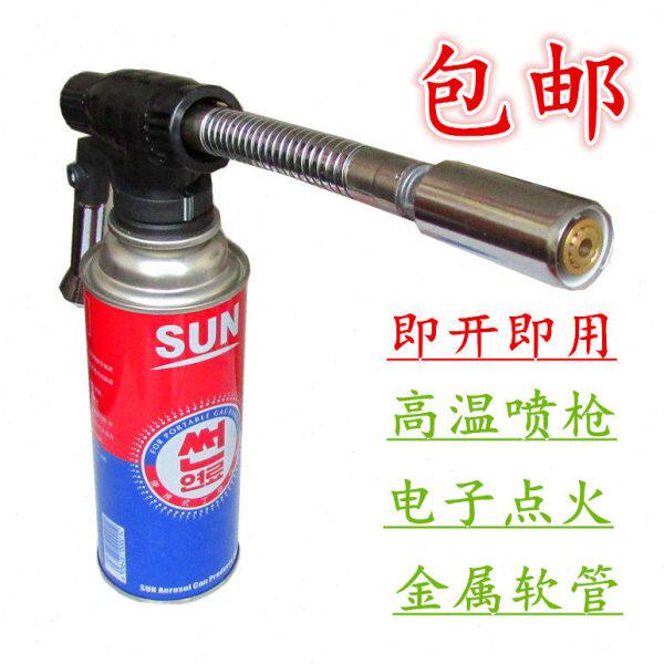 卡式喷枪 焊枪 喷火枪瓦斯喷头 枪可调节角度枪火焰户外便携野炊