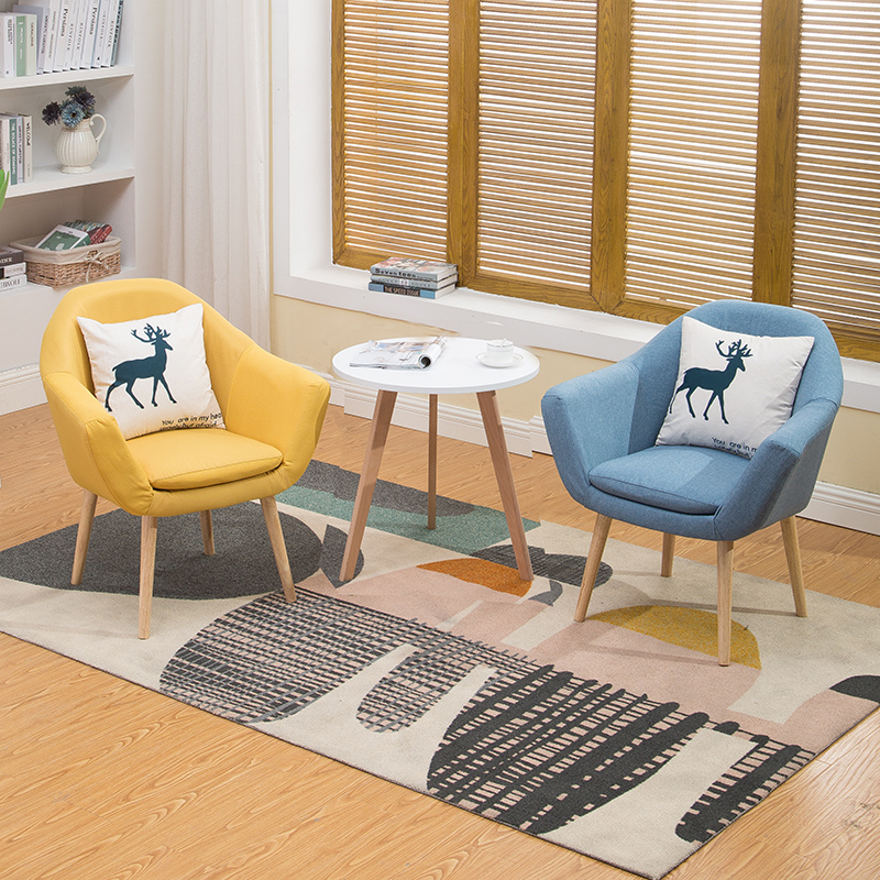 心理沙发心理咨询室专用沙发茶z几组合套装休闲单人布艺沙发送抱