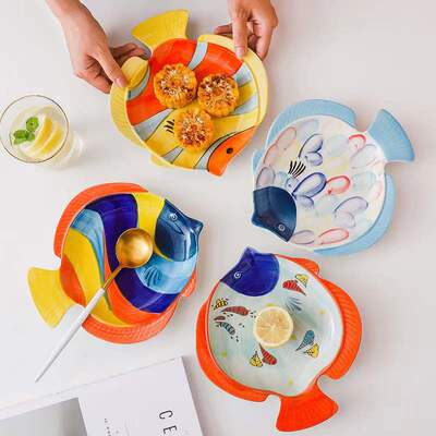 现货Is Japaese-style Caro Dier Plate Deert Fruit Plate