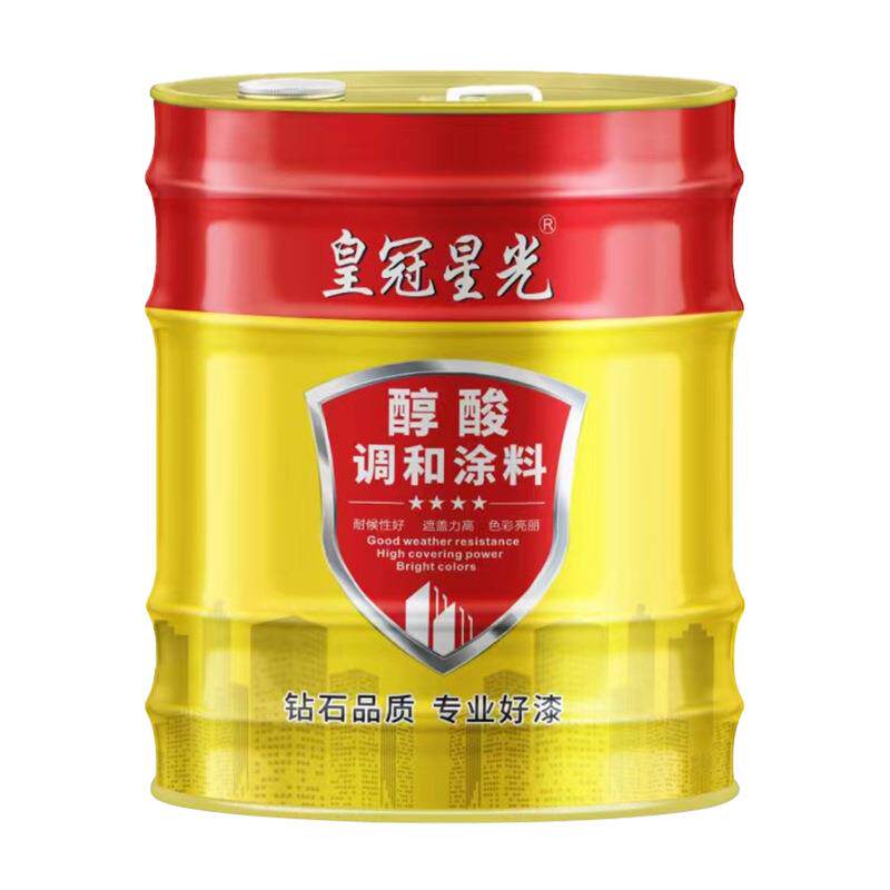 醇酸调和涂料钢结构栏杆桥梁防腐防锈金属漆铁门快干醇酸磁漆