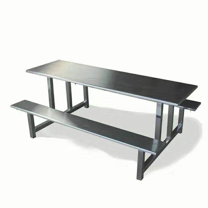 厂家直供不锈钢餐桌椅学生员工食堂组合8人连体不锈钢快餐桌椅,商业/办公家具,餐桌椅系列,淘宝优惠券,粉丝福利购,淘宝优惠卷