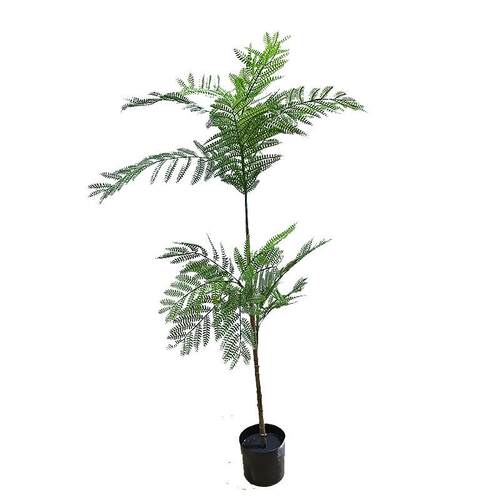 仿真绿植蓝花楹室内盆栽大型仿生植物假树轻奢客厅装饰品落地摆件
