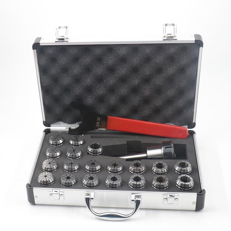 MT2-ER3+21包9pcs铣刀柄筒夹套装铝塑盒装夹ER32弹性头MT2BDM铣刀