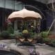 户外庭院大伞咖啡厅售楼部户外遮阳伞圆弧型西瓜顶蓬餐厅防水防晒