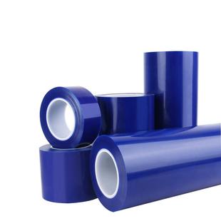 高粘蓝色PE保护膜铝不锈钢金属铝板门窗玻璃塑胶壳防尘胶带定制