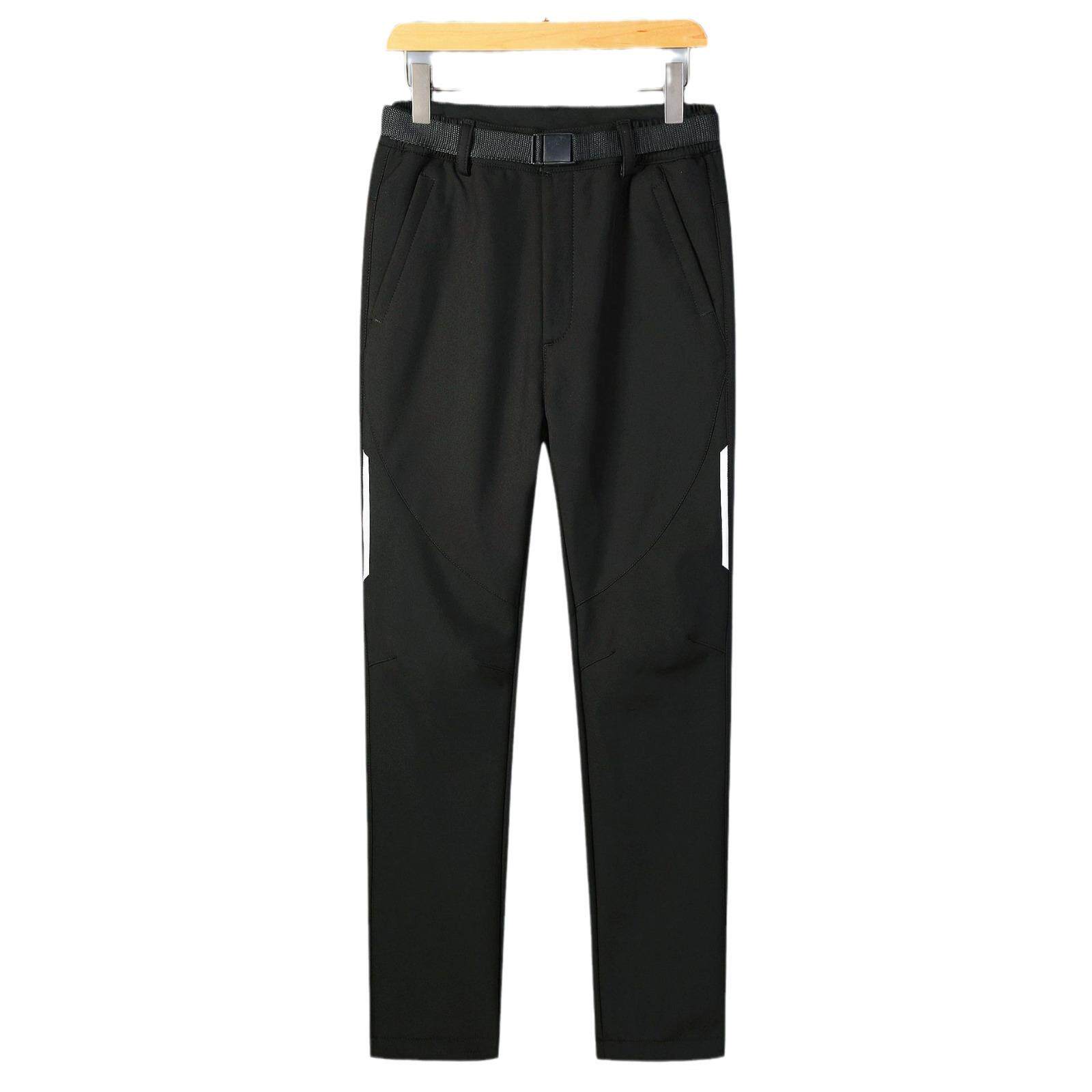 加厚单层冲锋裤男女户外秋冬季加绒加厚保暖防风防水登山裤