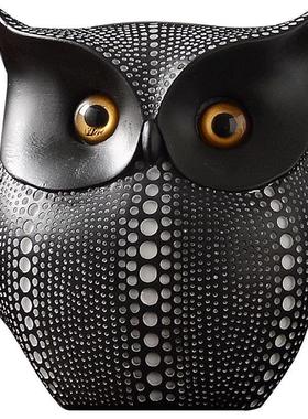 北欧猫头鹰摆件树脂件动物创意艺术客厅电视柜玄关桌面家居软装饰