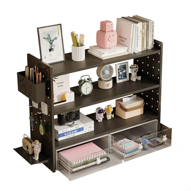 免打孔洞洞板置物架桌面多层抽屉式收纳架学习铁艺电脑桌书架,收纳整理,书桌收纳置物架,淘宝优惠券,粉丝福利购,淘宝优惠卷