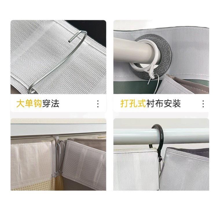 窗帘衬布全遮光窗户卧室2024新款遮阳防晒隔热内衬加装一层里