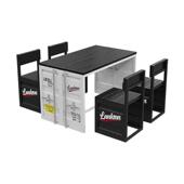 工业风实木双人沙发桌椅子奶茶甜品店咖啡厅酒店洽谈网红民宿卡座