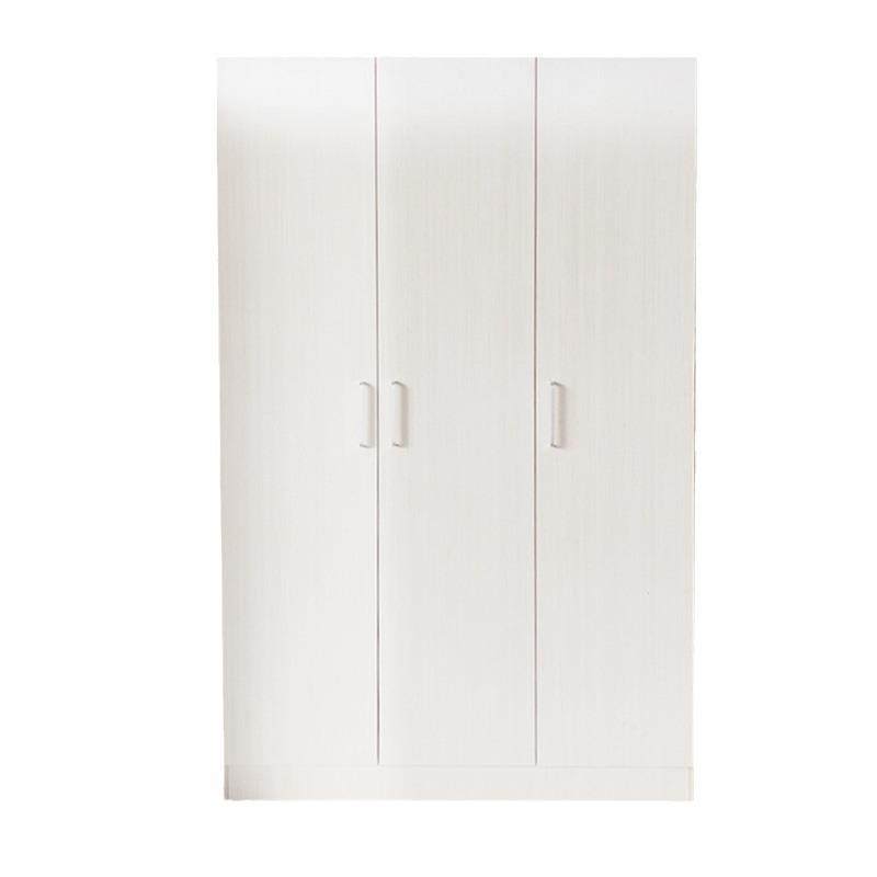 简易衣柜公寓三开门木质衣橱家用卧室储物柜小户型收纳柜柜子