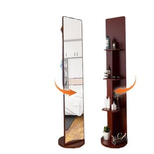 全身穿衣镜子落地家用女生卧室旋转可移动大试衣镜小型立体多功能