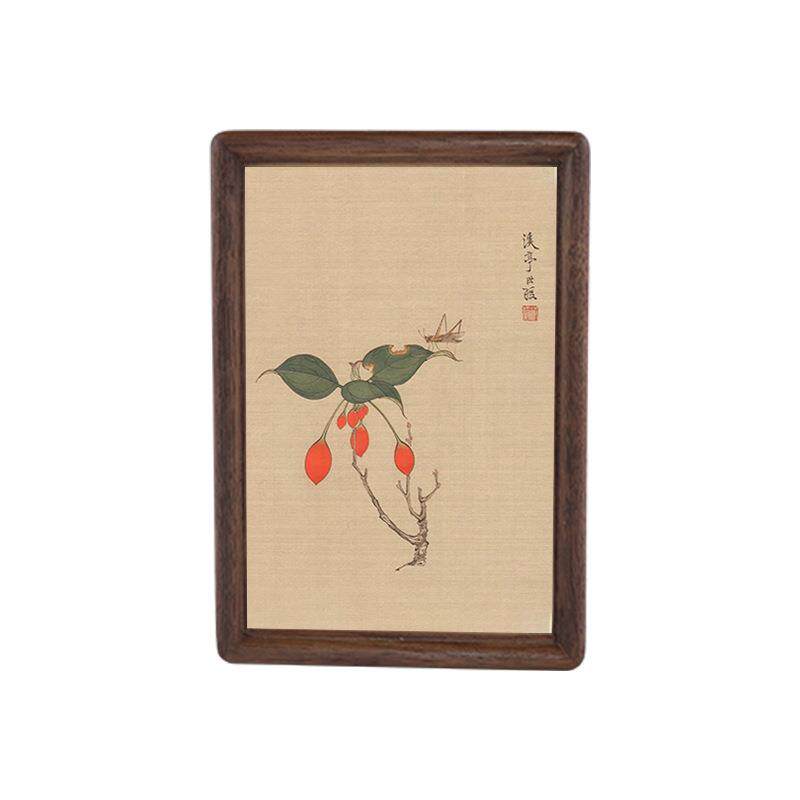 复古实木相框复古摆台画框照片中控立体挂墙装裱简约黑胡桃木相框