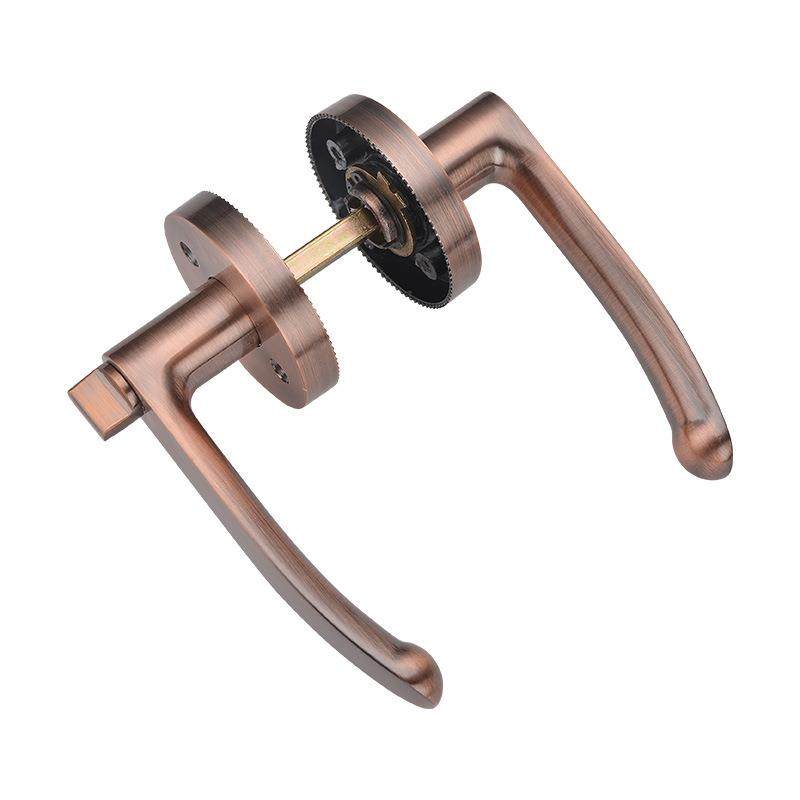 三杆式执手锁单舌通道门锁通用型球形卧室门锁卫生间三杆锁把手