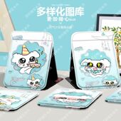 卡通这狗萌折叠化妆镜子收纳学生便携式 随身梳定制 宿舍桌面用台式