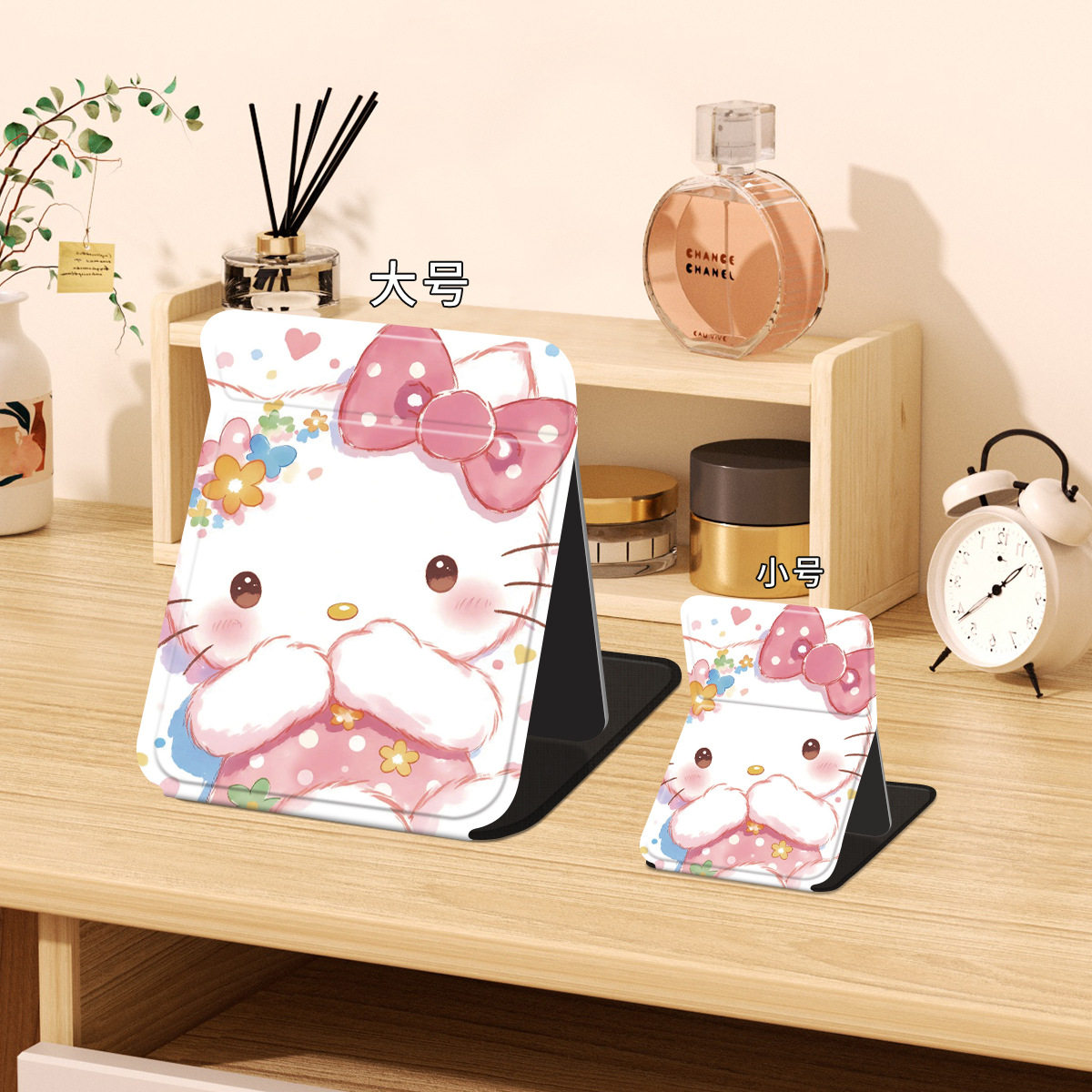 HelloKitty镜子可爱卡通大脸猫折