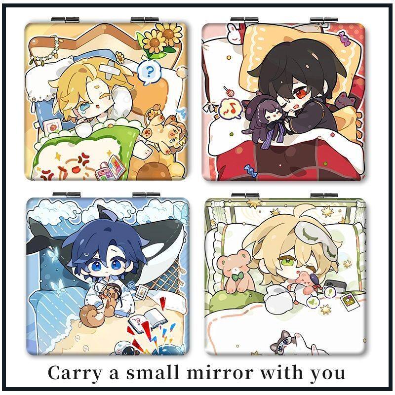 时空中绘旅人艾因罗夏路辰便携折叠化妆镜补妆镜司岚叶瑄可爱定制