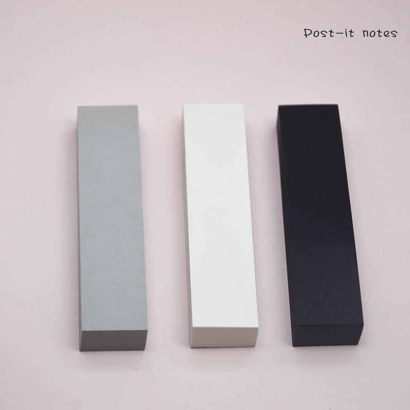 黑白灰纯色高颜值便签贴 纸质索引N次贴读书笔记标签强粘性便利贴