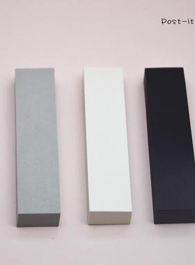 黑白灰纯色高颜值便签贴 纸质索引N次贴读书笔记标签强粘性便利贴