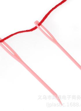 亚马逊爆款 塑料弯针2支钩针配件毛线编织配件厂家直供AC244