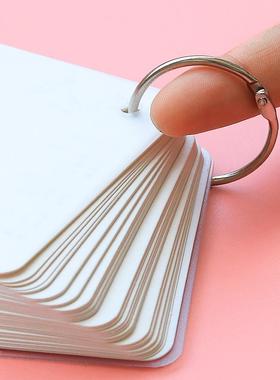 活页圈铁环扣装订圈卡圈线圈环铁圈书圈活页环卡片字卡塑料打孔器